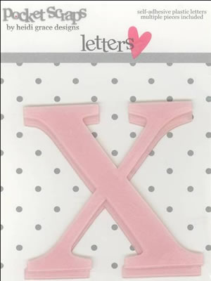 Heidi Grace - Loving You - Plastic Alpha Stickers x - 2/pk  (sold in 3's)